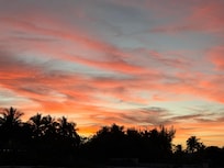 Beautiful sunset from the sandbar behind the house..