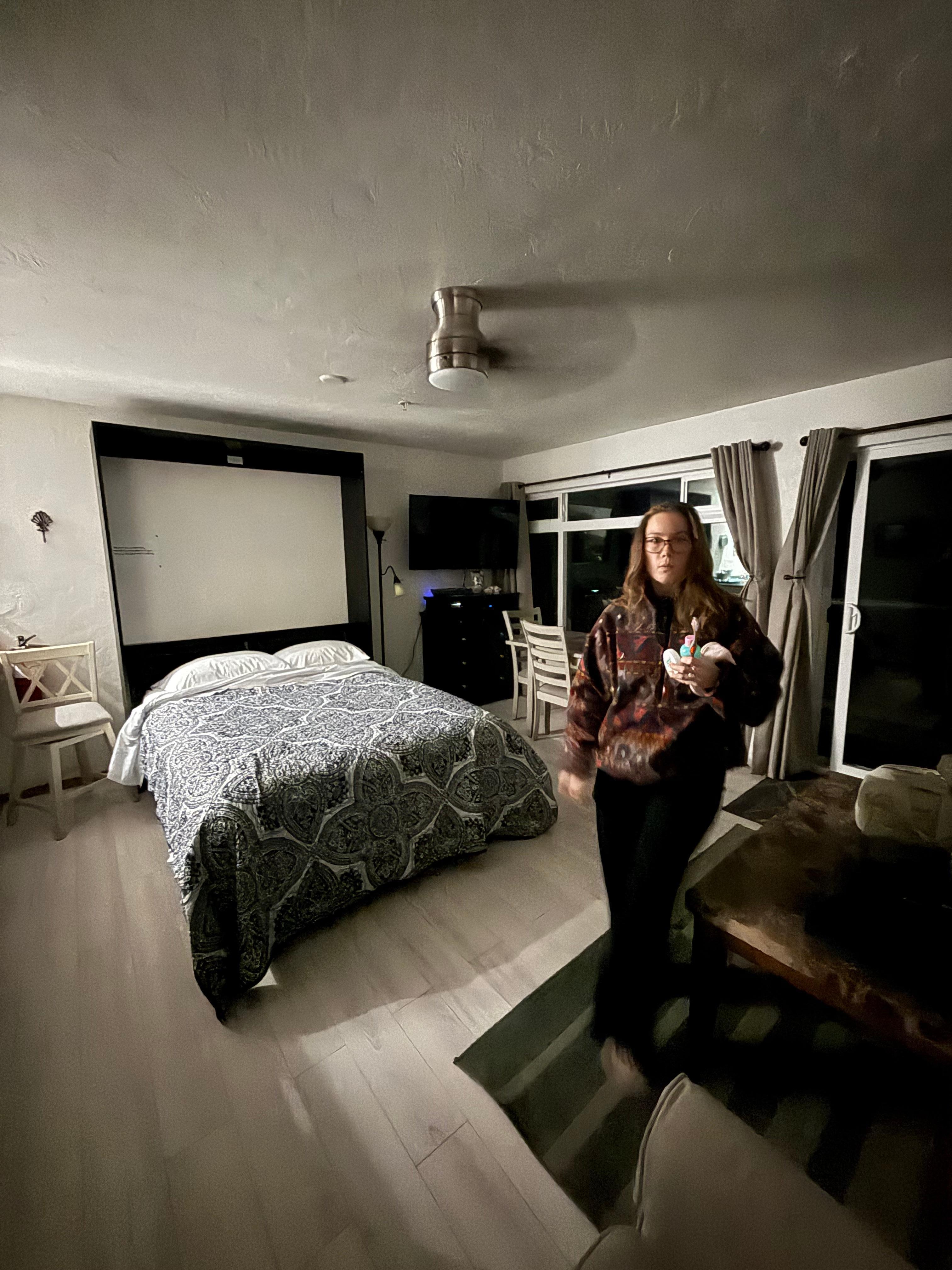 Queen Murphy Bed was such a nice addition for my adult daughter. And the view!