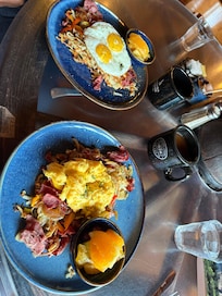 Delicious and hearty breakfast