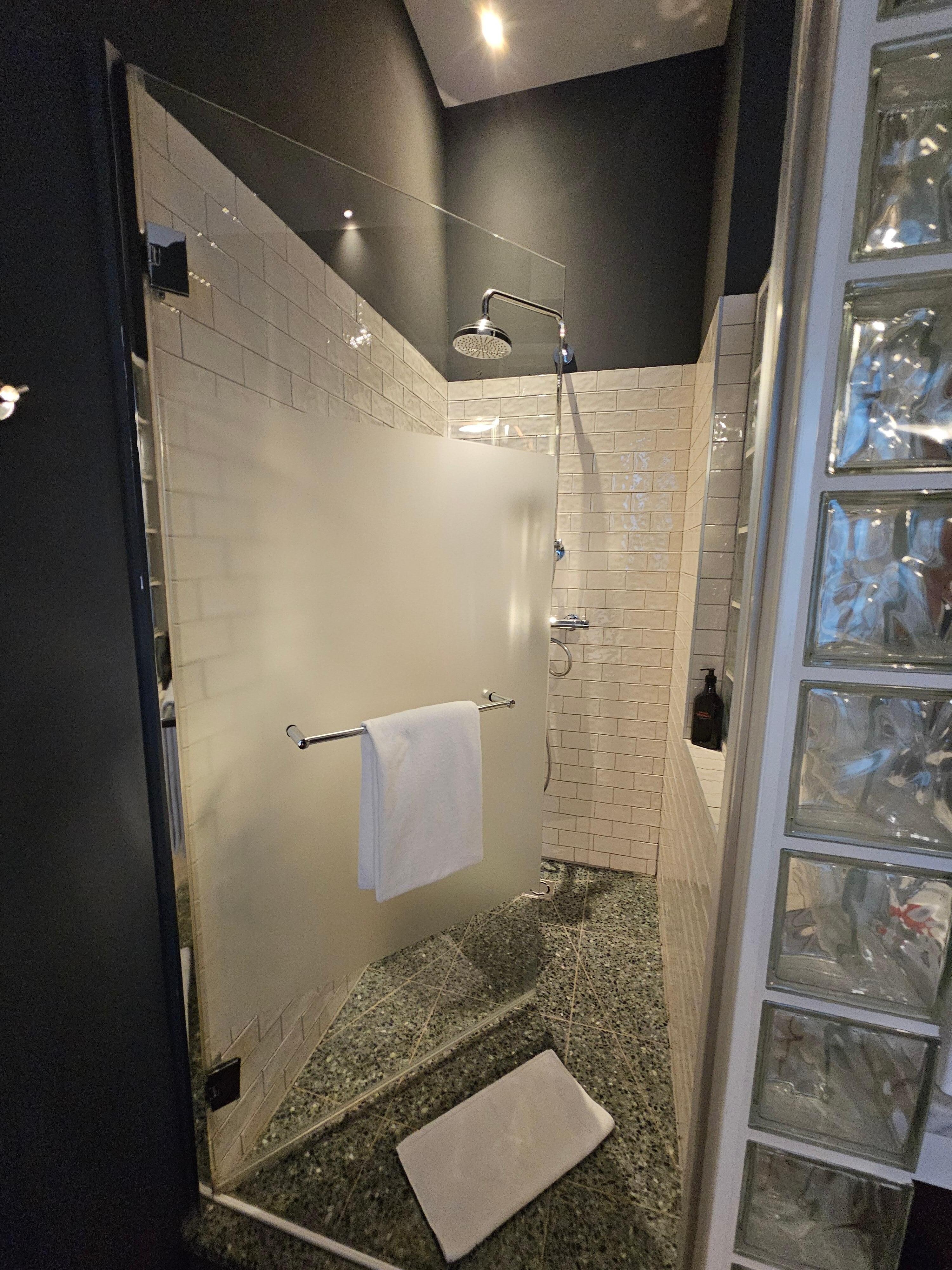 Shower is also in the room