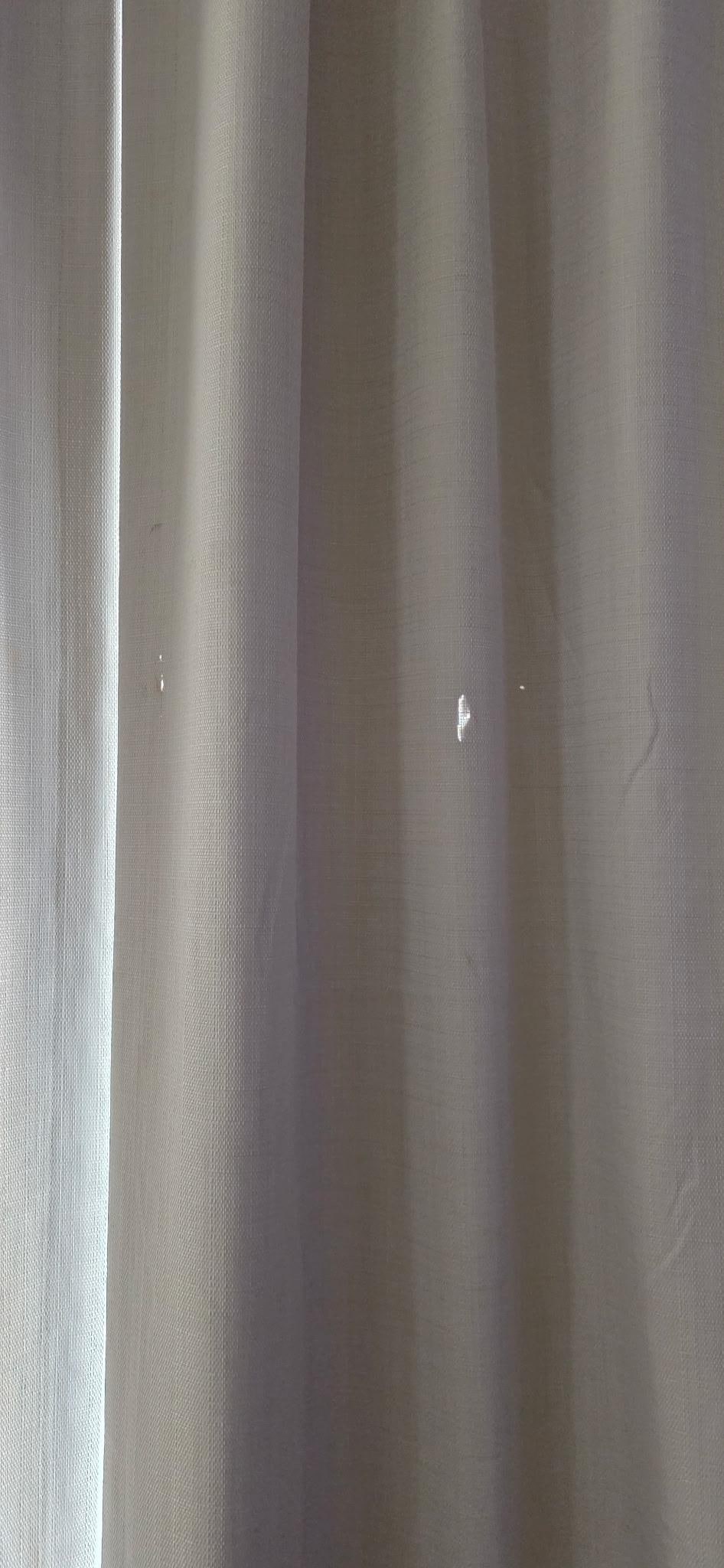 Holes in curtain
