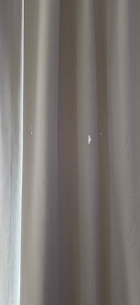 Holes in curtain