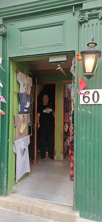 One door in a souvenir shop