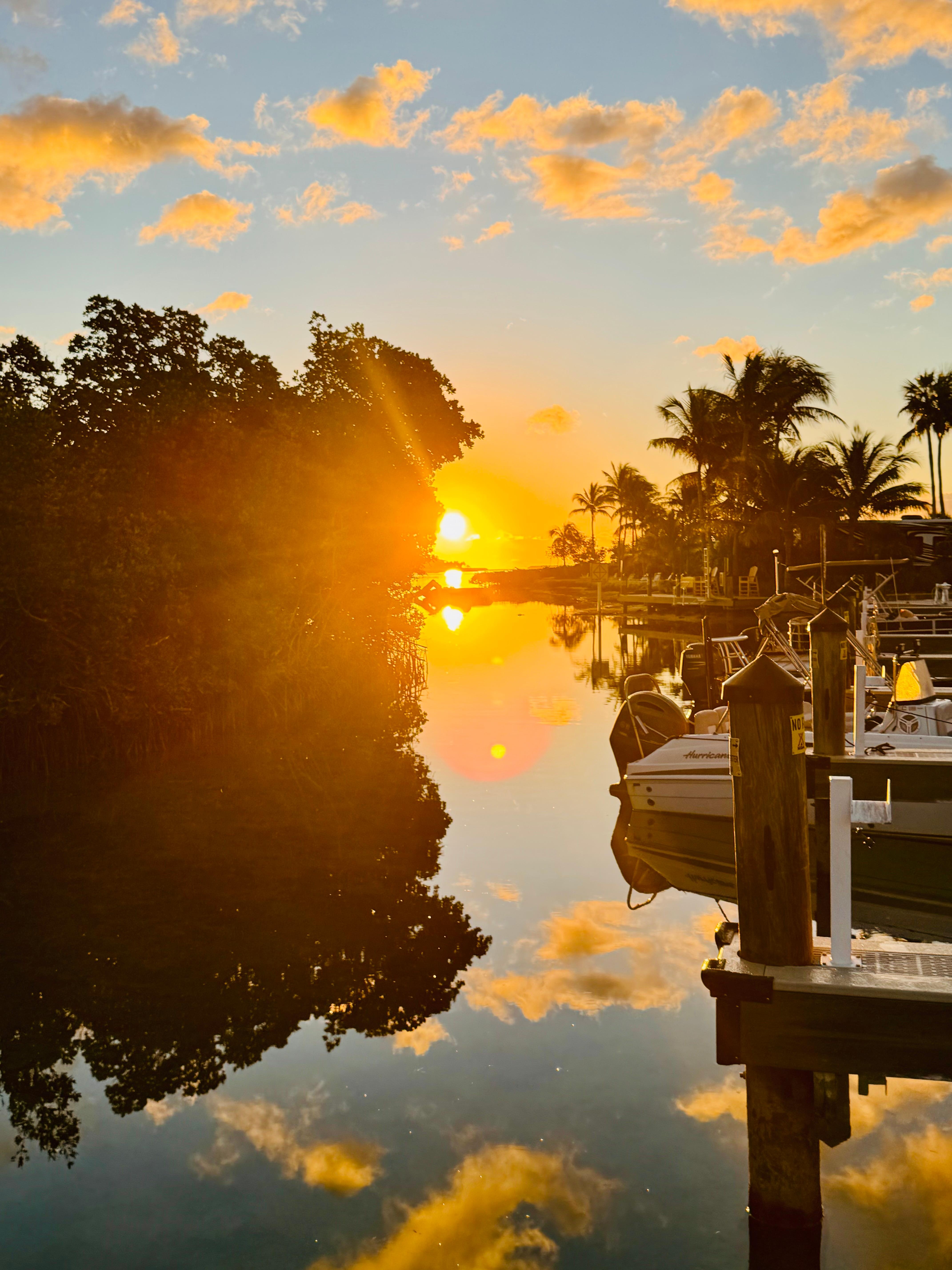 Sunrise from the marina docks