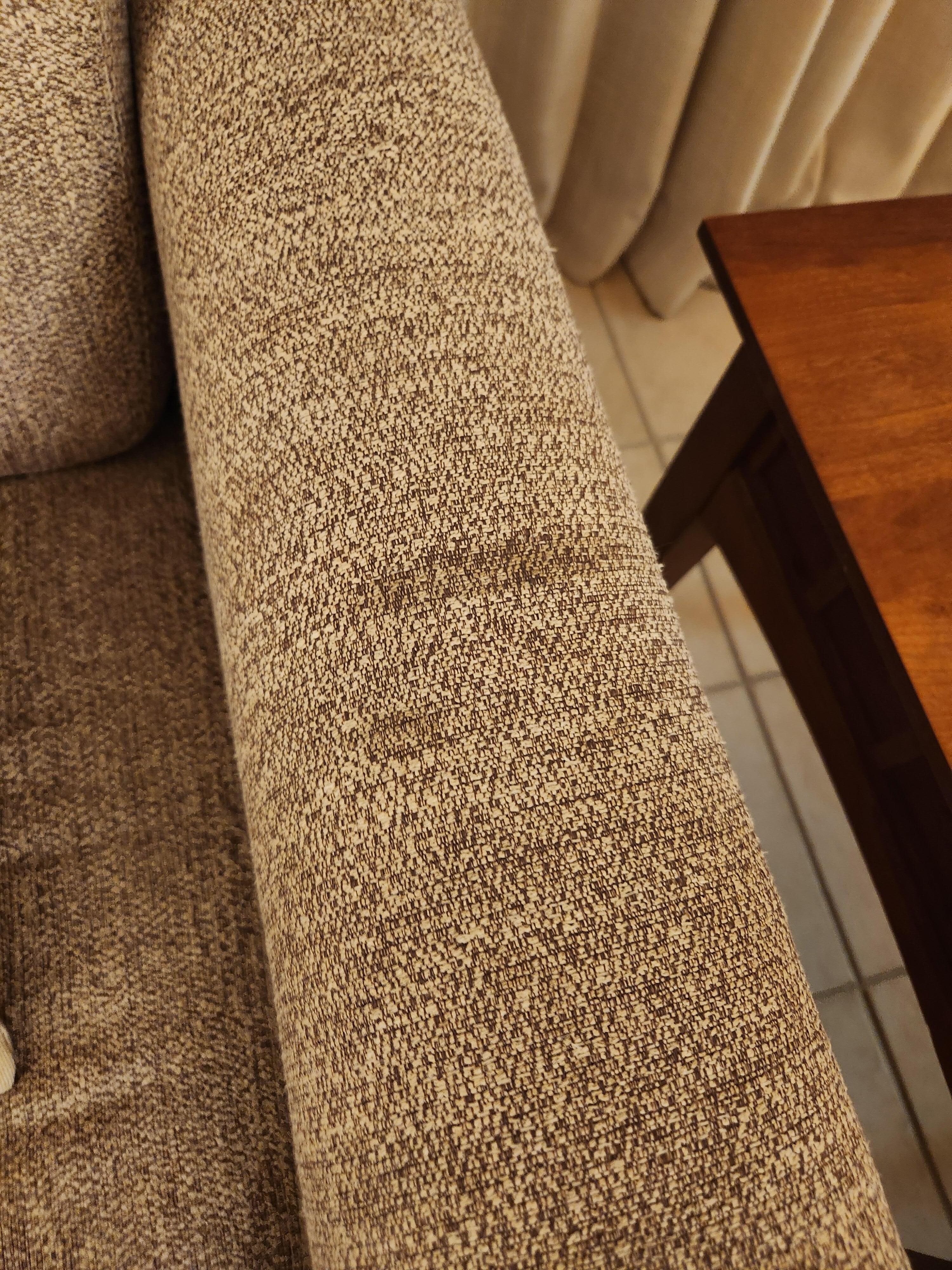 More stains on couch