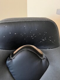 torn up chair