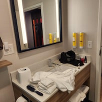 Open sink w unique dispenser for lotion/soap