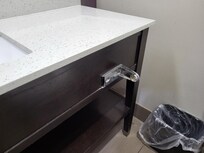 Broken toilet paper holder
