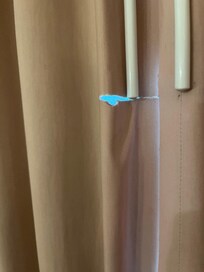 Bedroom curtains torn