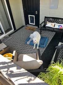 …and the covered courtyard