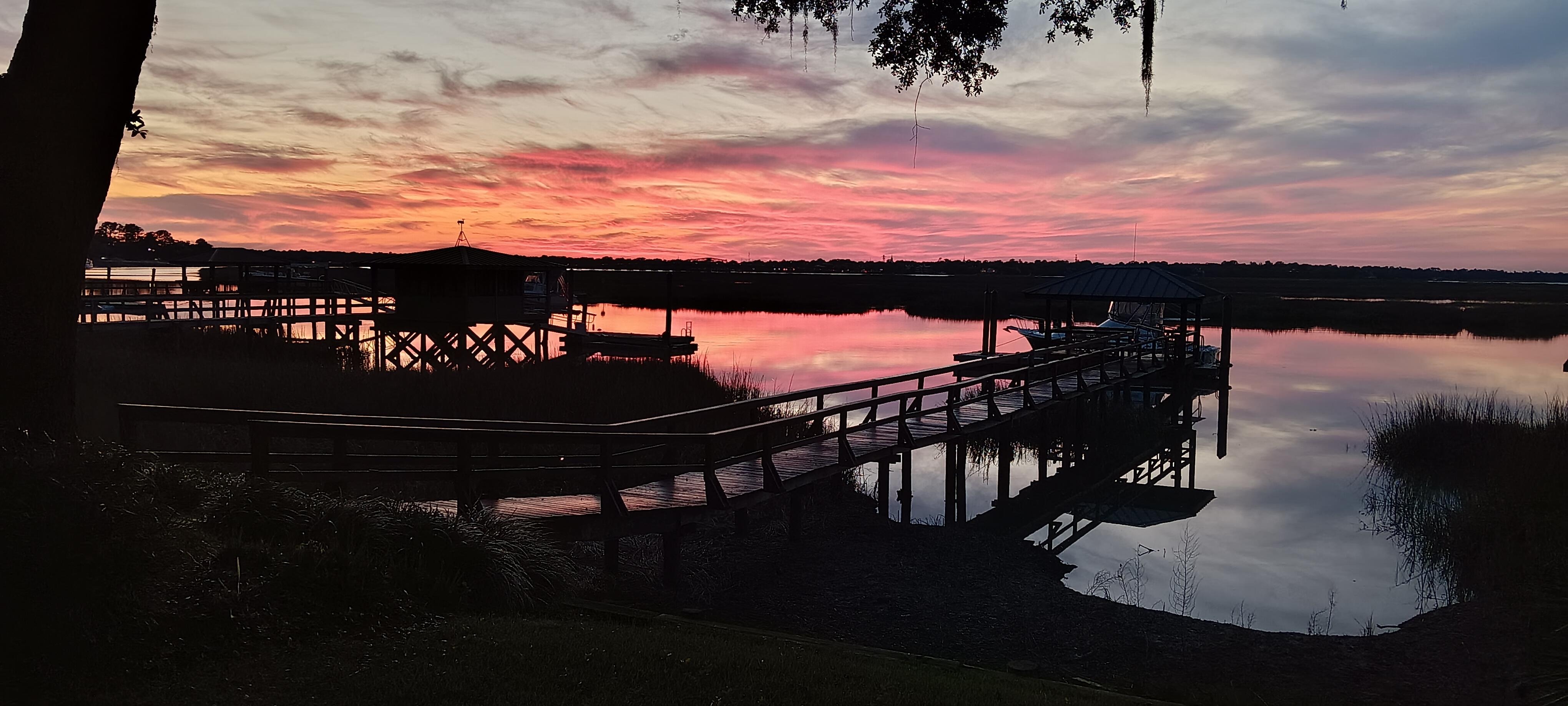Sunset at the Dock. Beautiful
