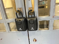 Lock box to gain access to room keys.