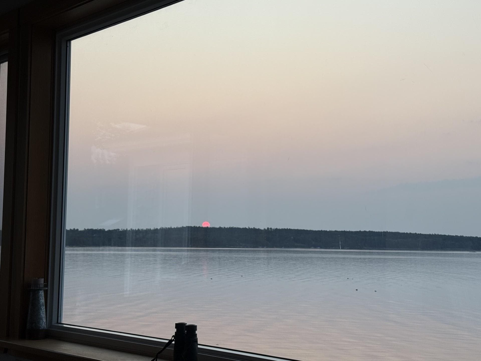 Pre sunrise view at the house.