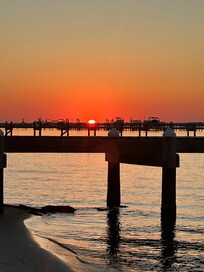 Sunset from my chair on the Sound side.