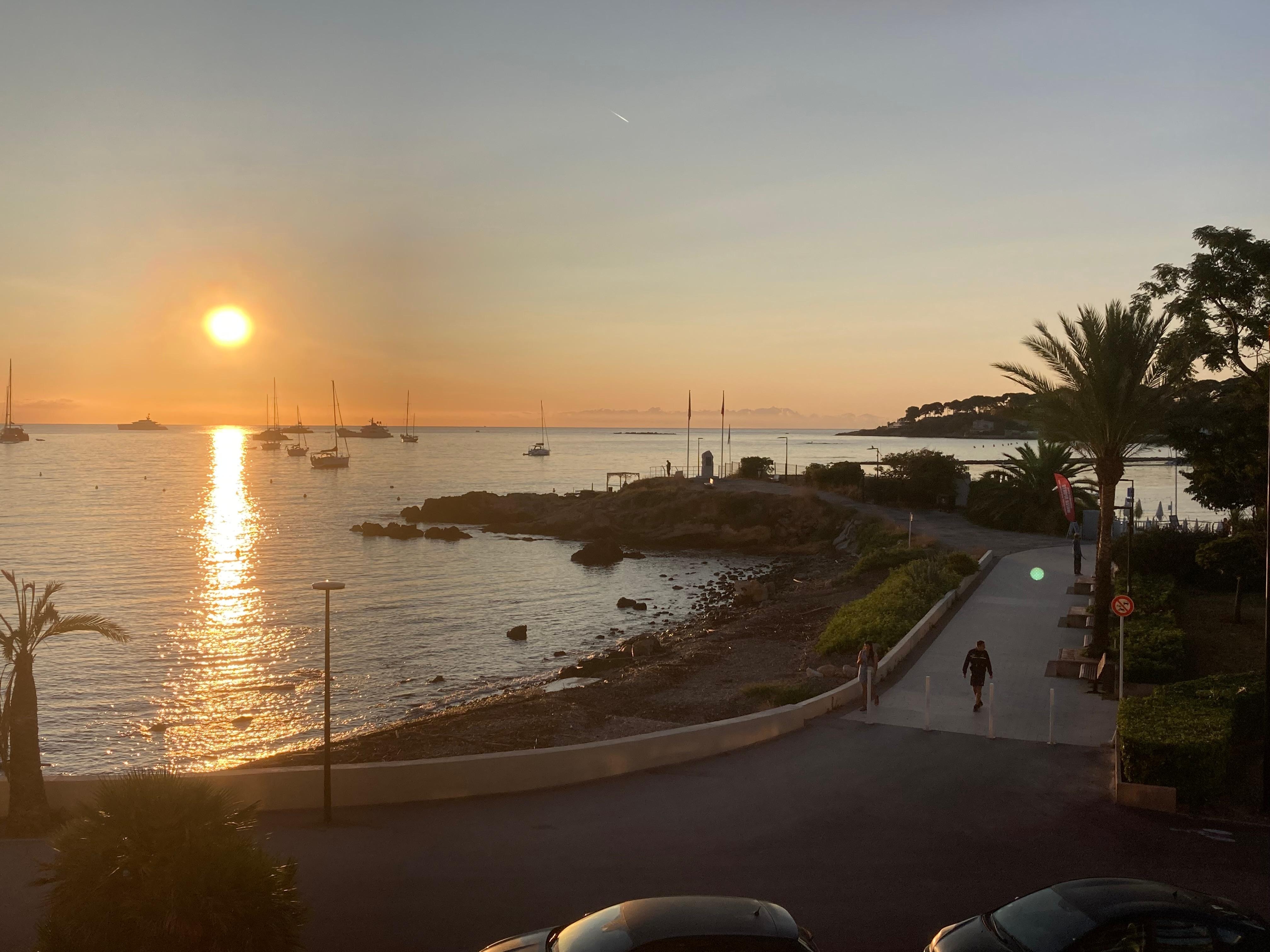 Sunset from our balcony 