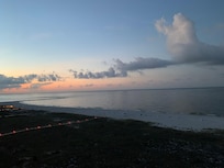 Balcony view of the sunrise.