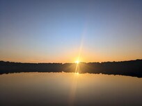 Sunrise from the kayak.