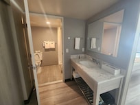 Great bathroom/sink area setup