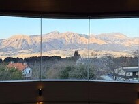 くつろぎスペースは展望台になっていて眺めは最高