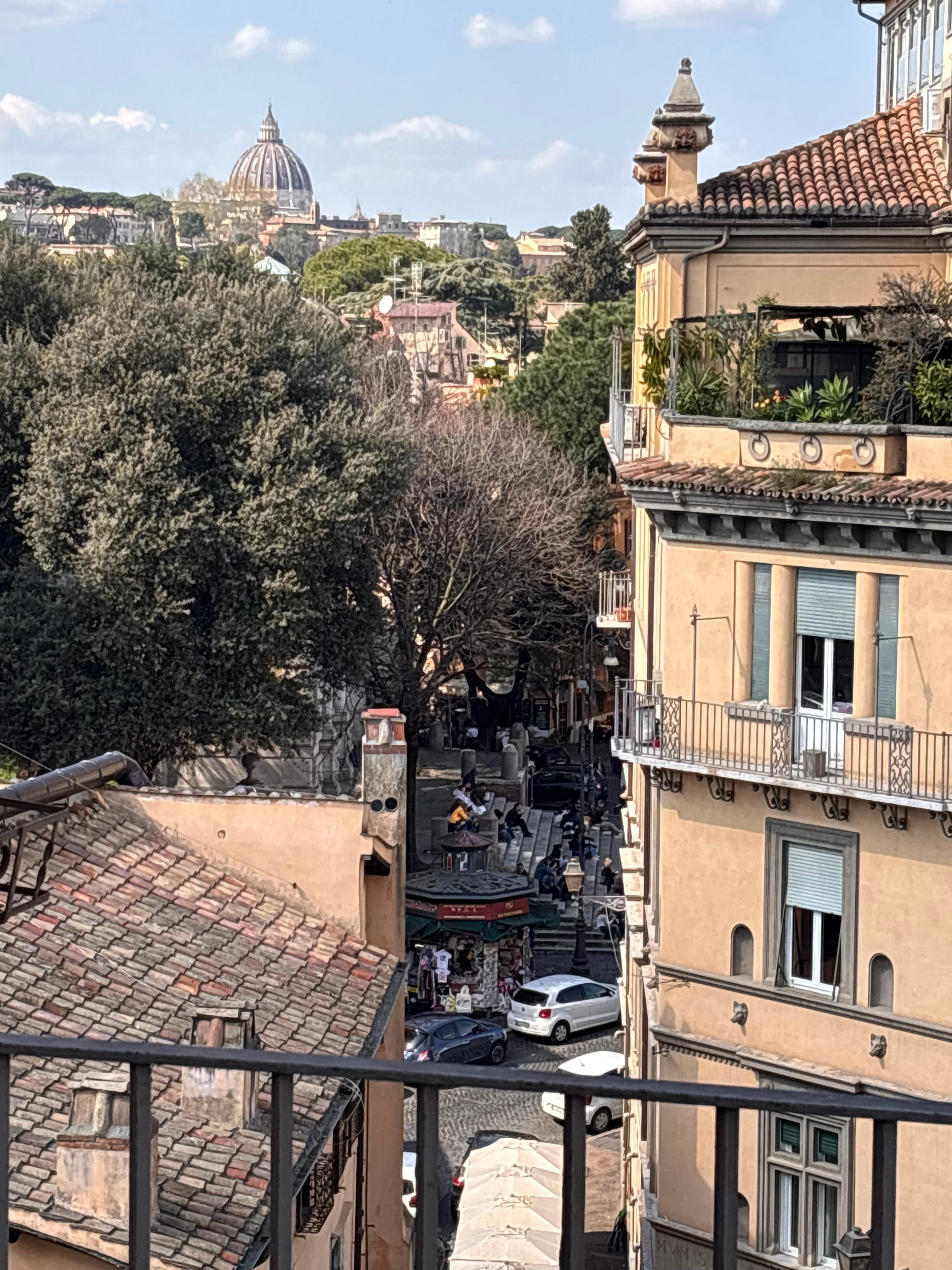 From patio toward Vatican City 