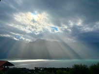 View over Lake Garda from balcony