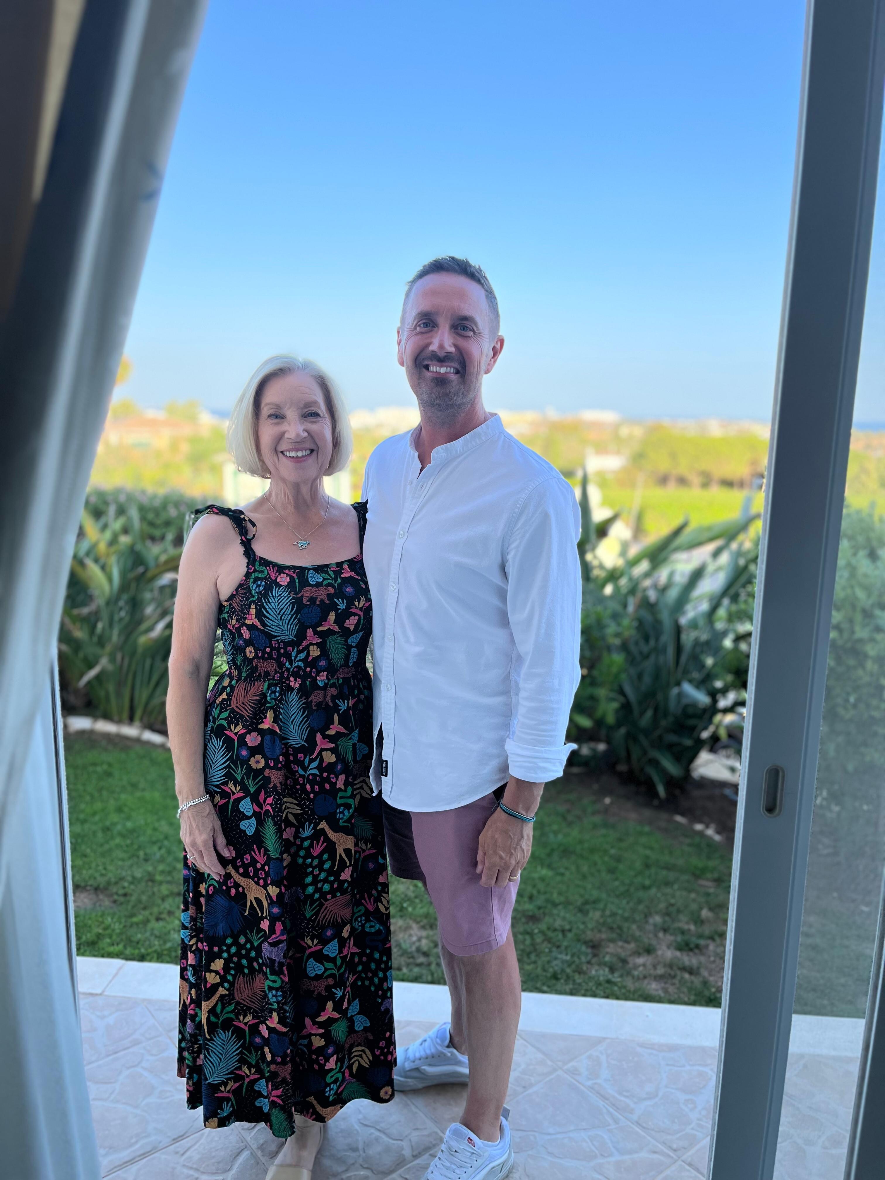 Taken outside the front patio towards the first tee