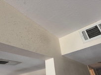 Vent was so caked in dust it was blowing out onto the wall