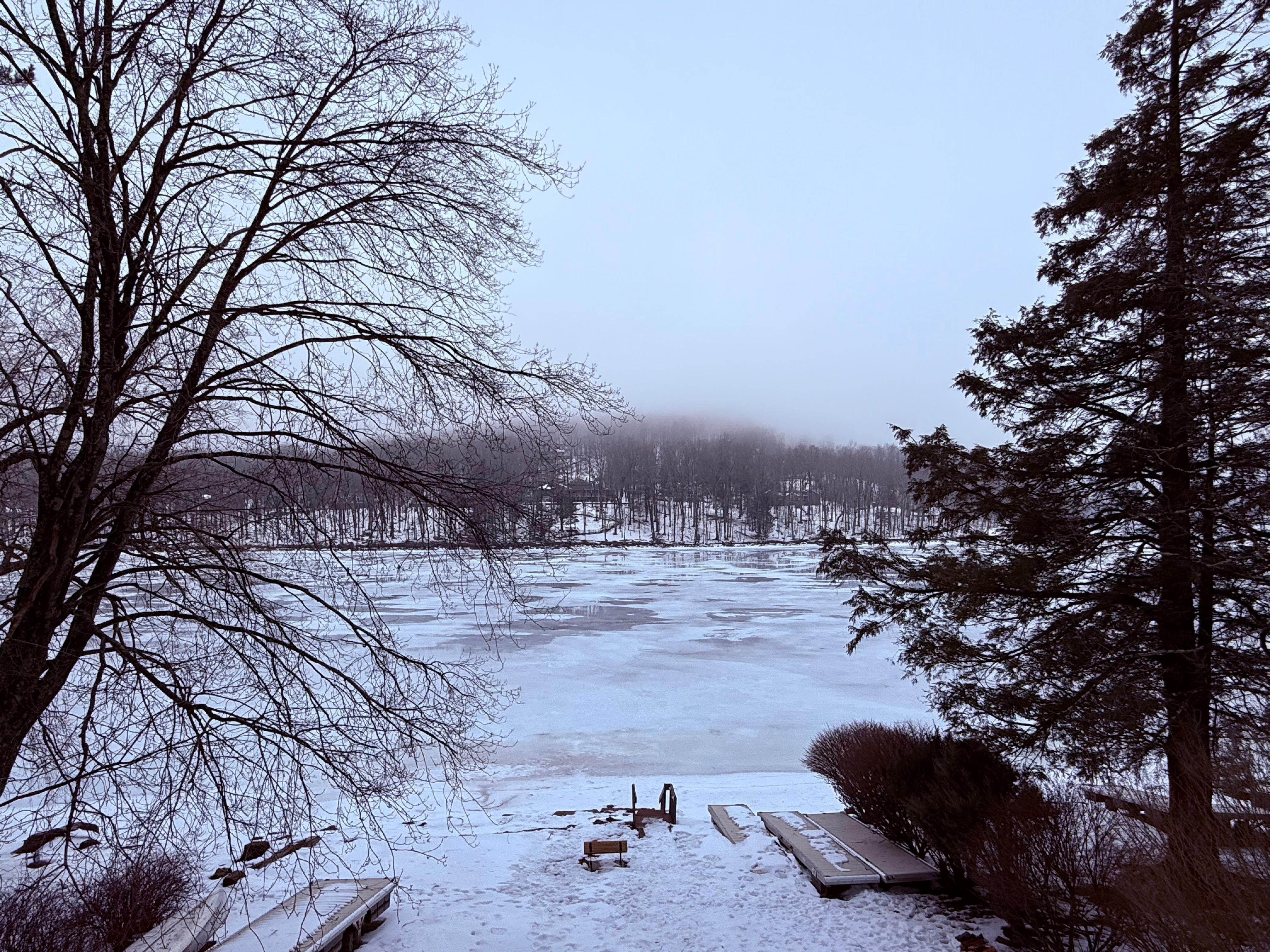 Deep Creek Lake from the back porch