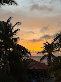 Sunset view from the upper balcony
