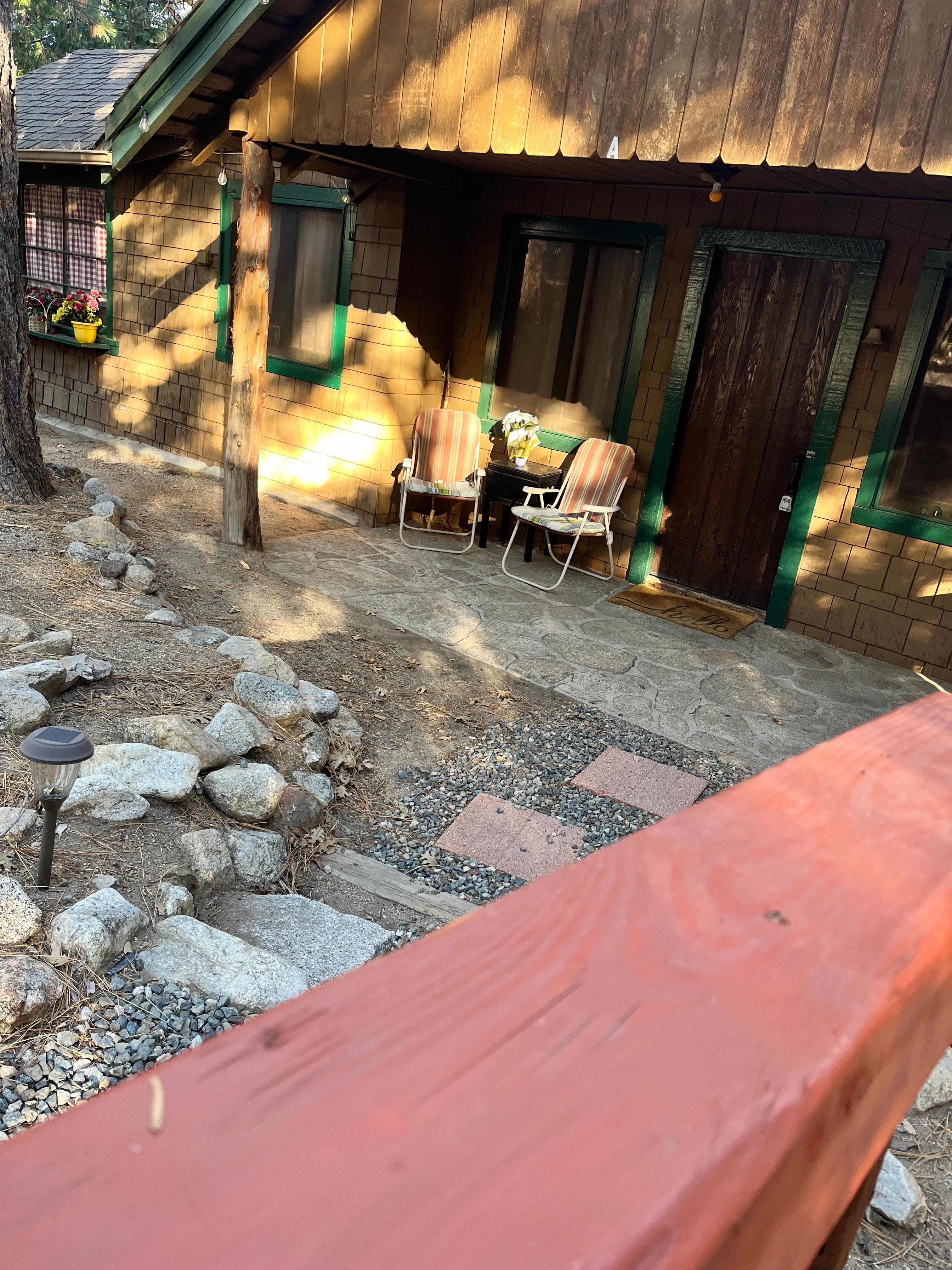 Front door seating area