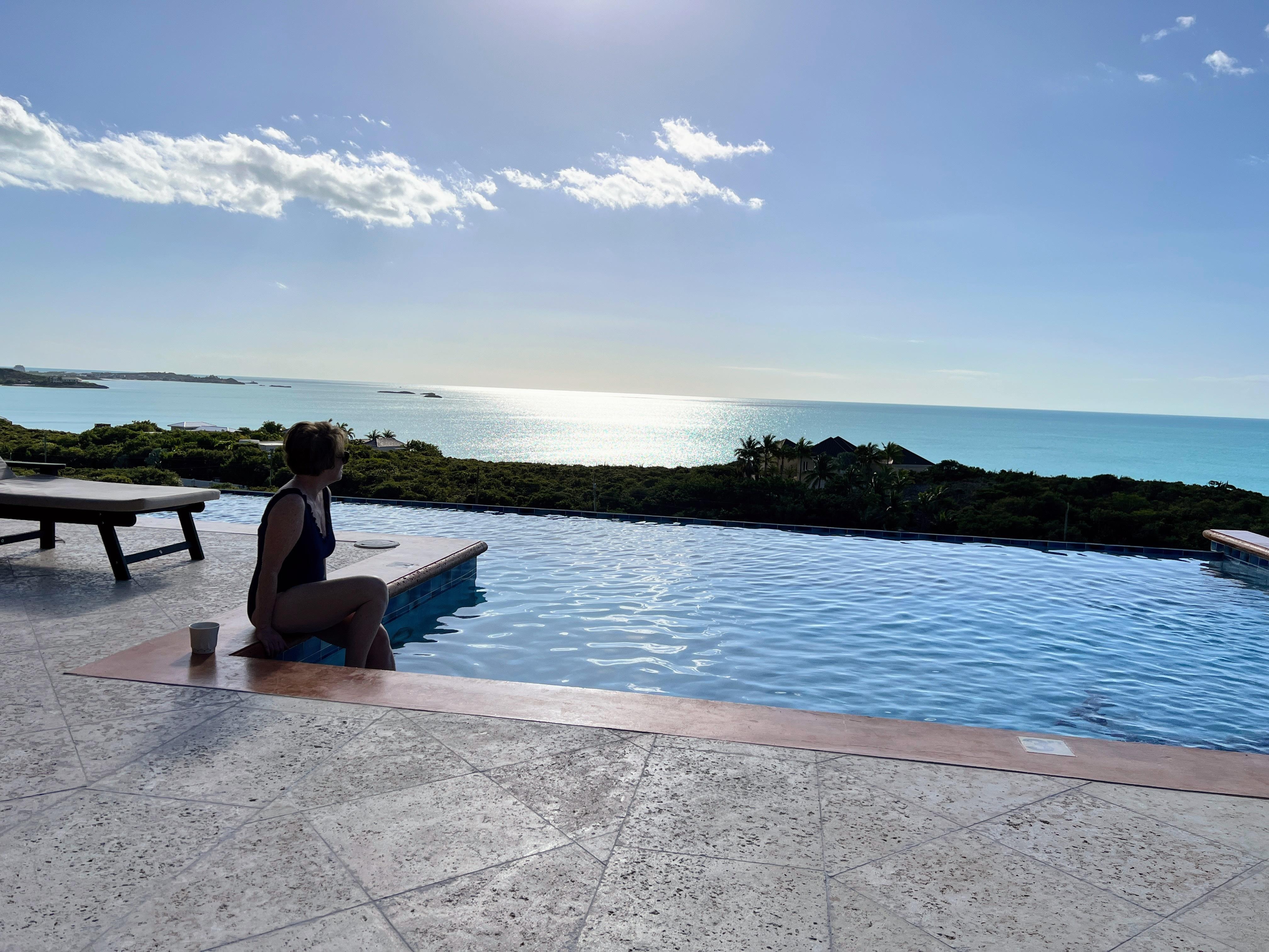 View from infinity pool