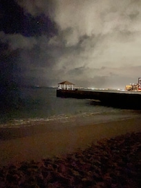 Hit the beach when I arrived @10 pm