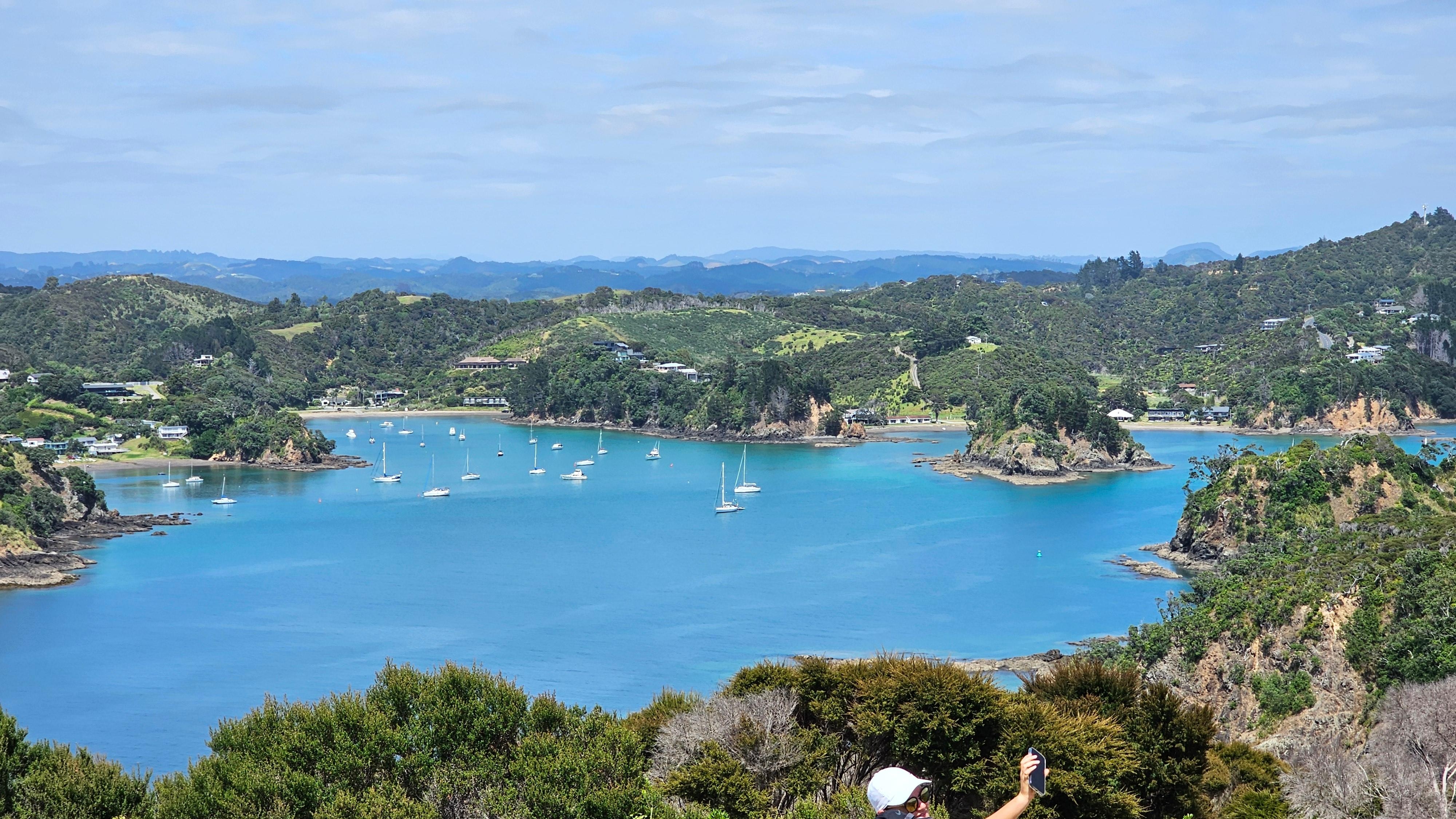 View of the bay from Tutukaka lighthouse 