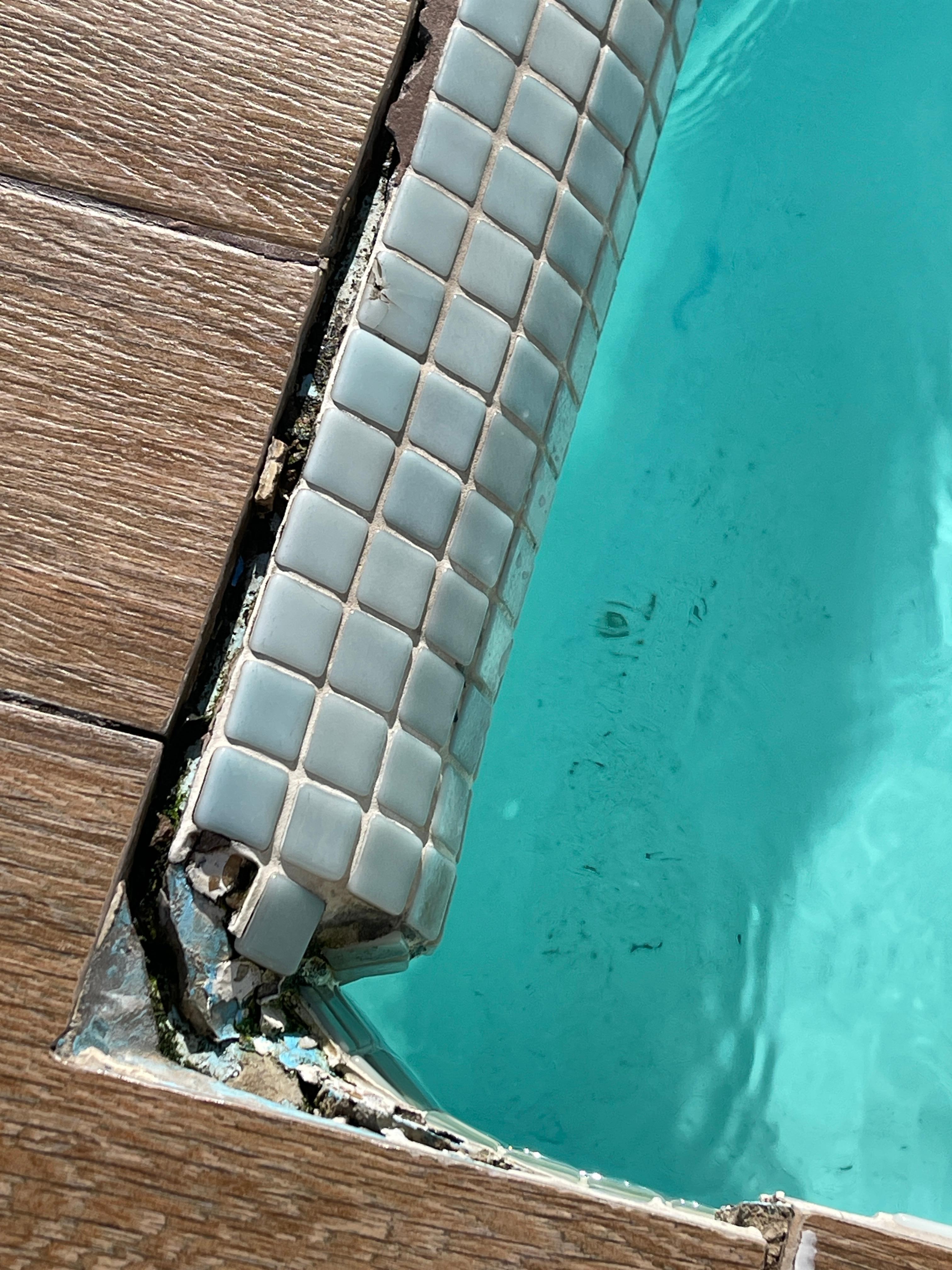 Outdoor unheated pool tiles 