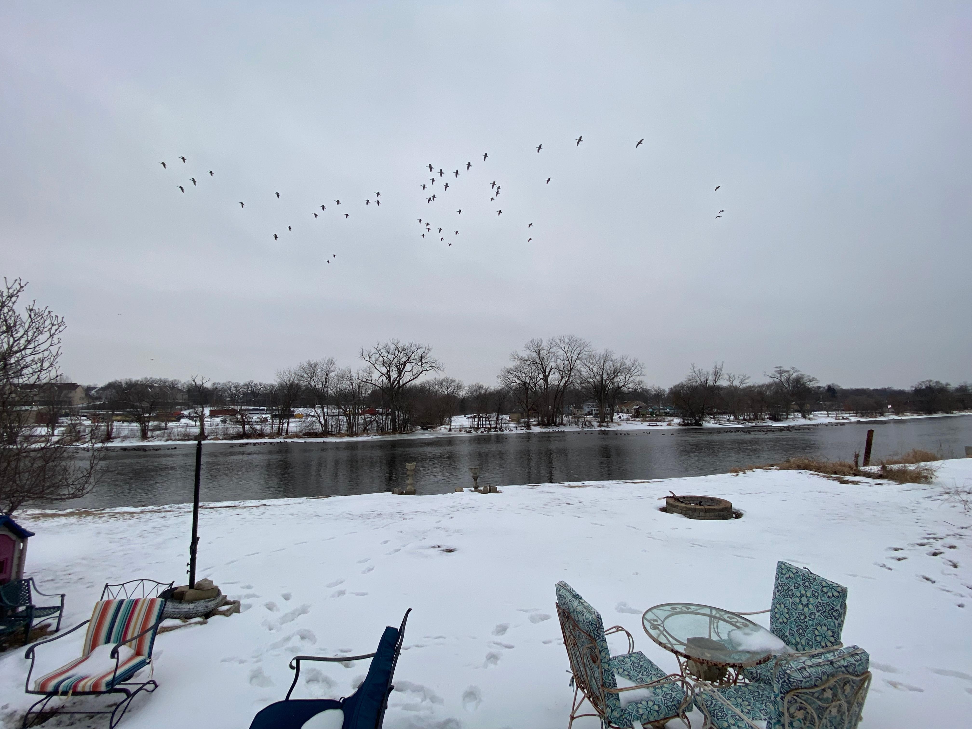 Right on the Fox River.