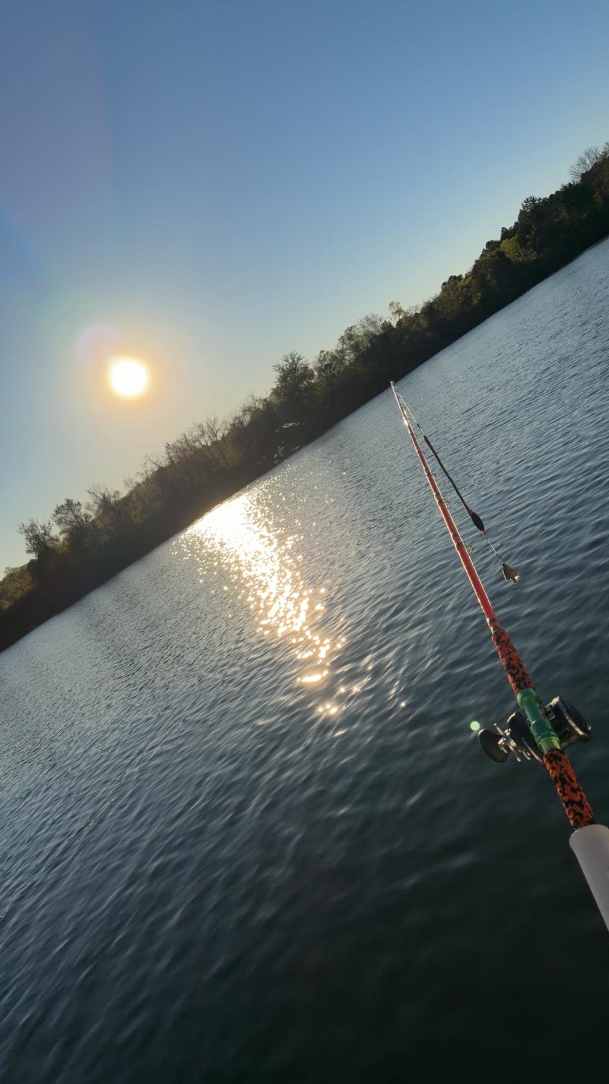 Fishing by the dam 