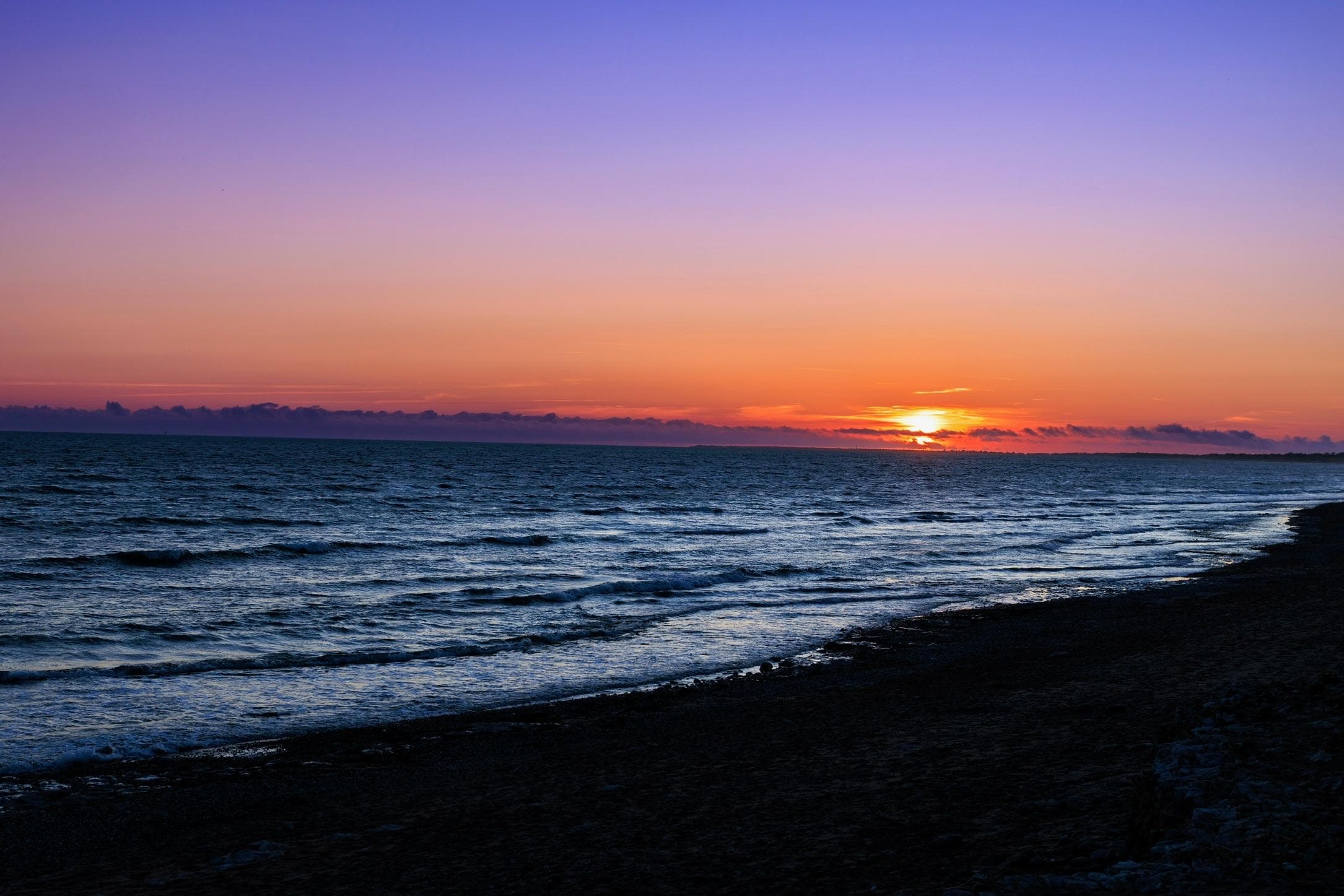The beach is a short walk over the road and beautiful