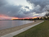 Just walk across the street to the beach!
