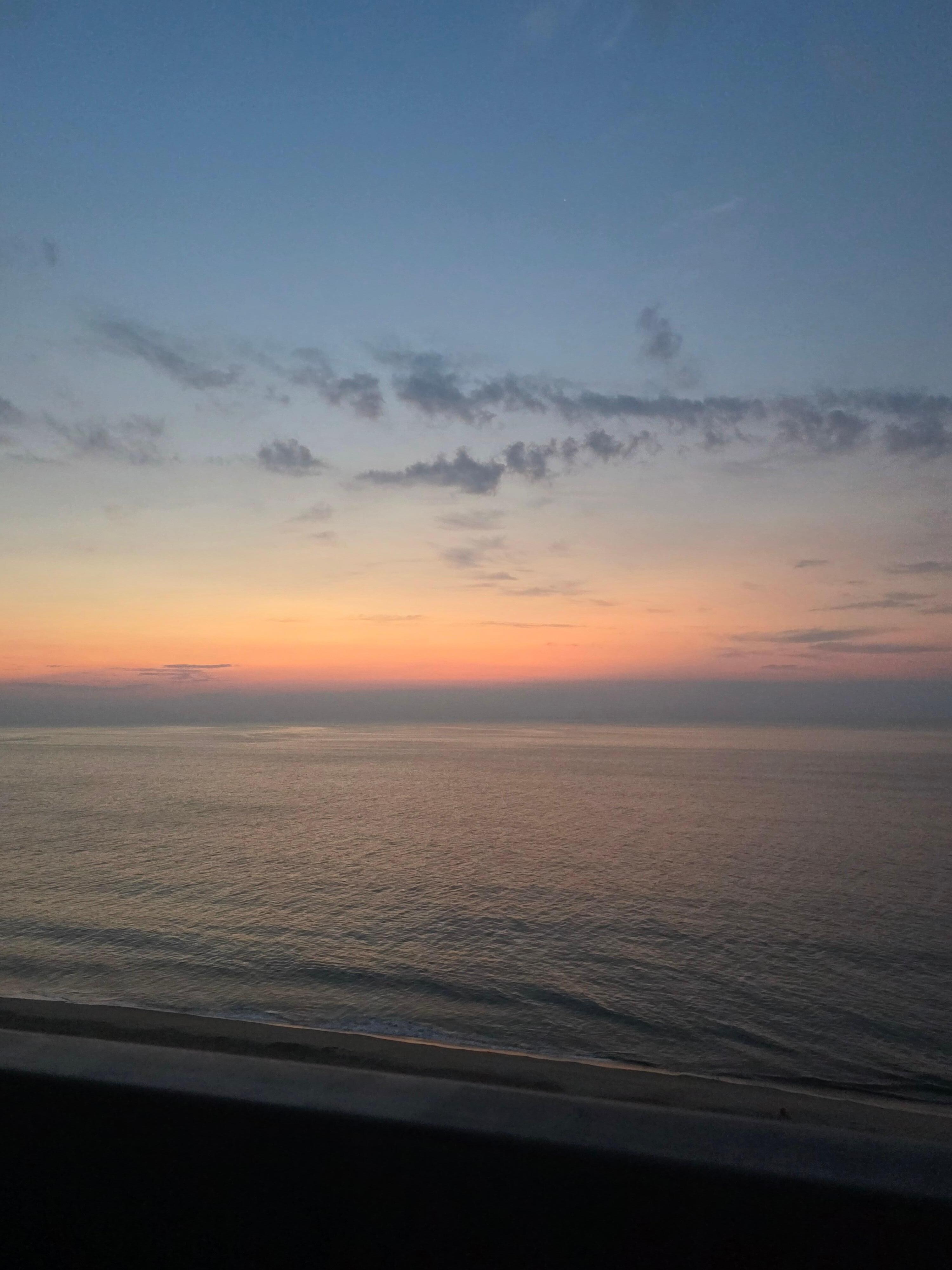 Sunrise over the ocean 