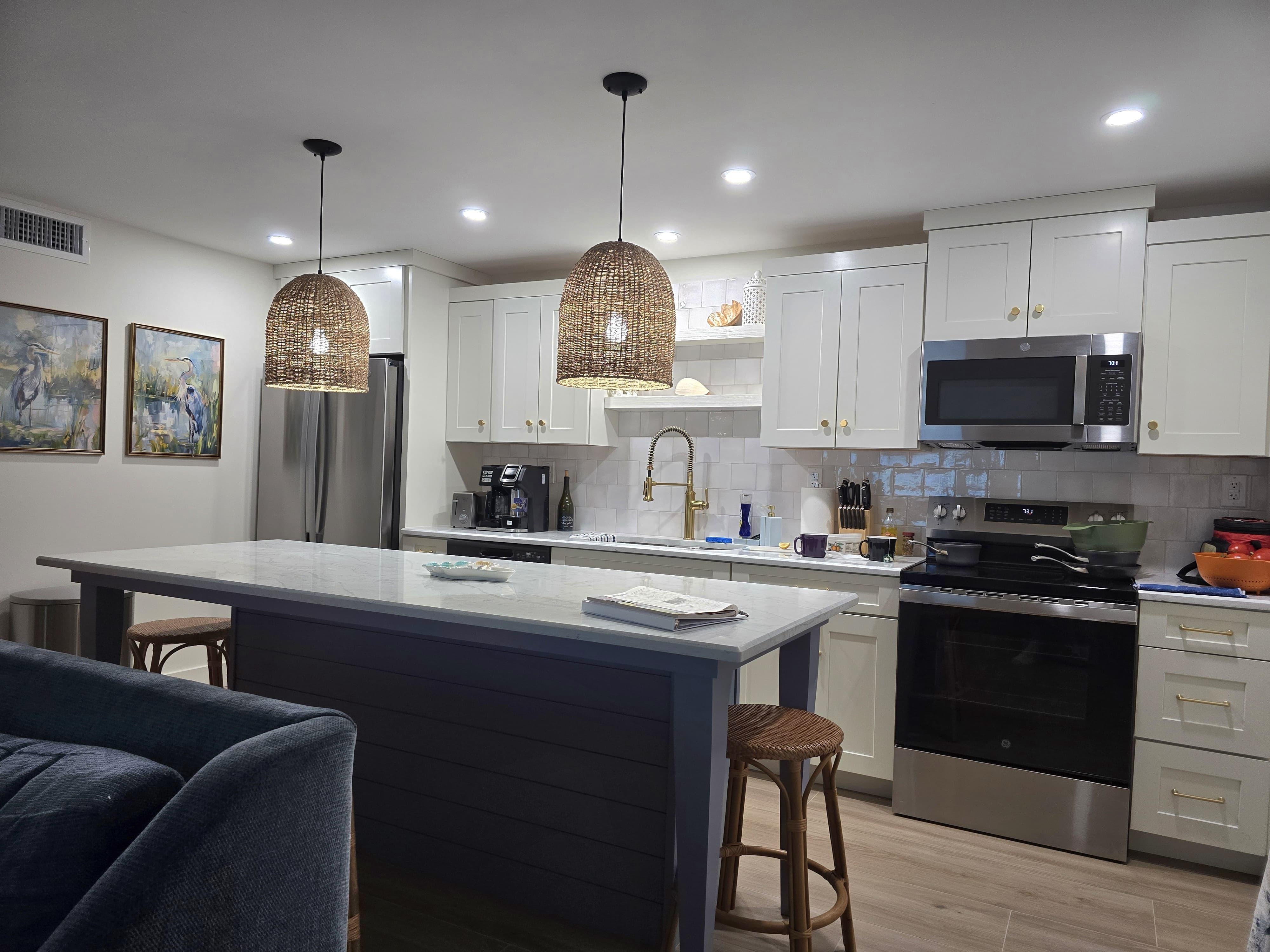 Kitchen is fully renovated. Great job!