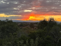 Sunset view from deck