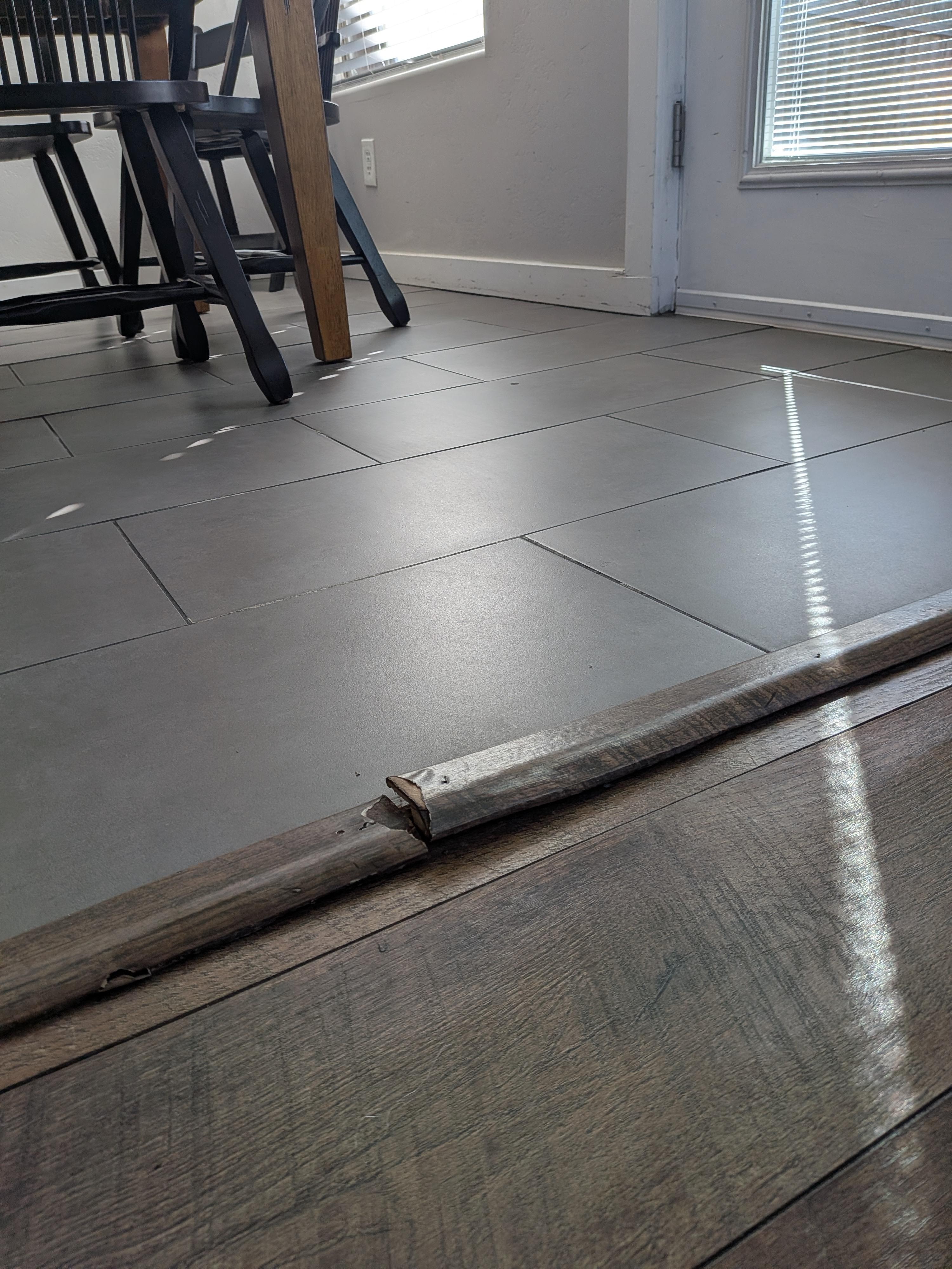 Raised transition strip