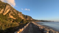 Seawall out front