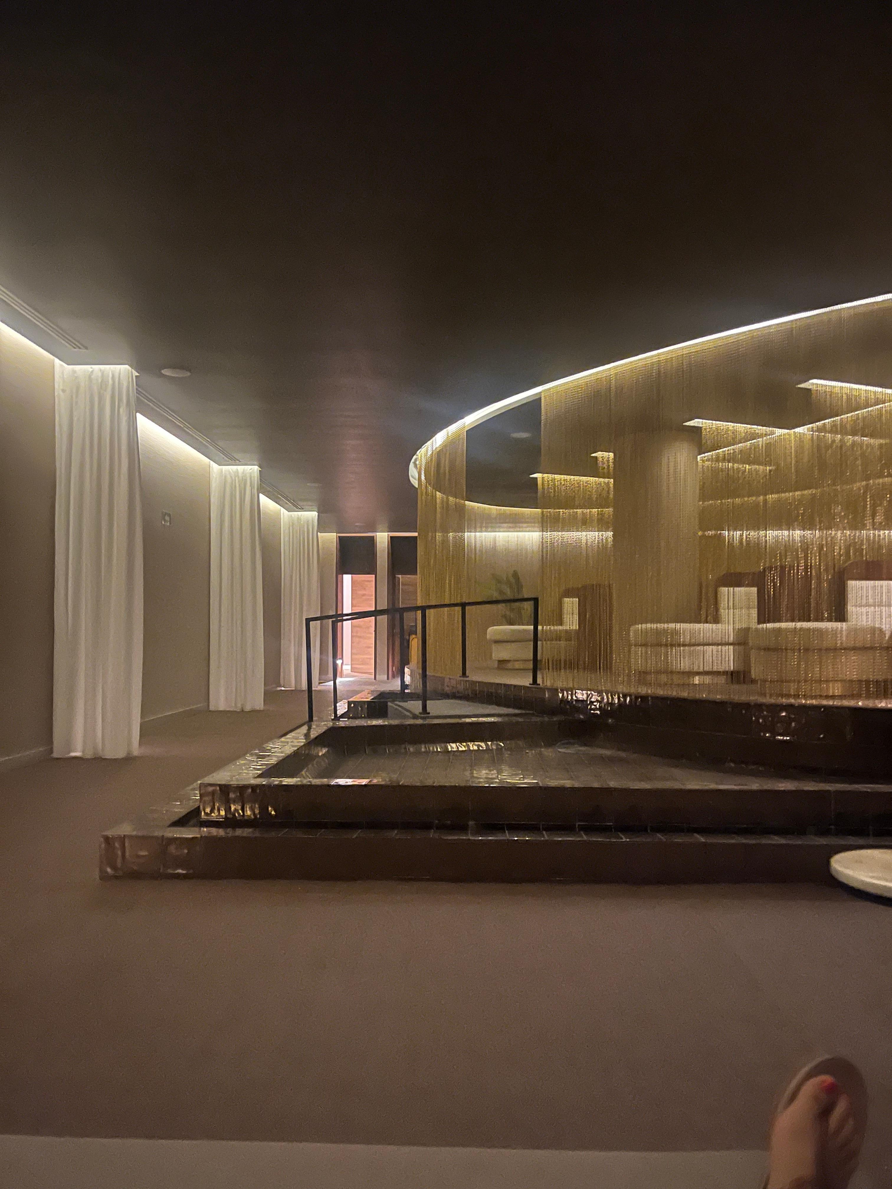 Spa waiting room. Very nice 