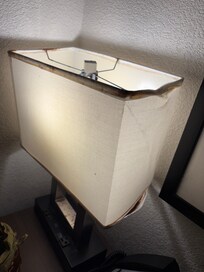 Broken dirty lamp