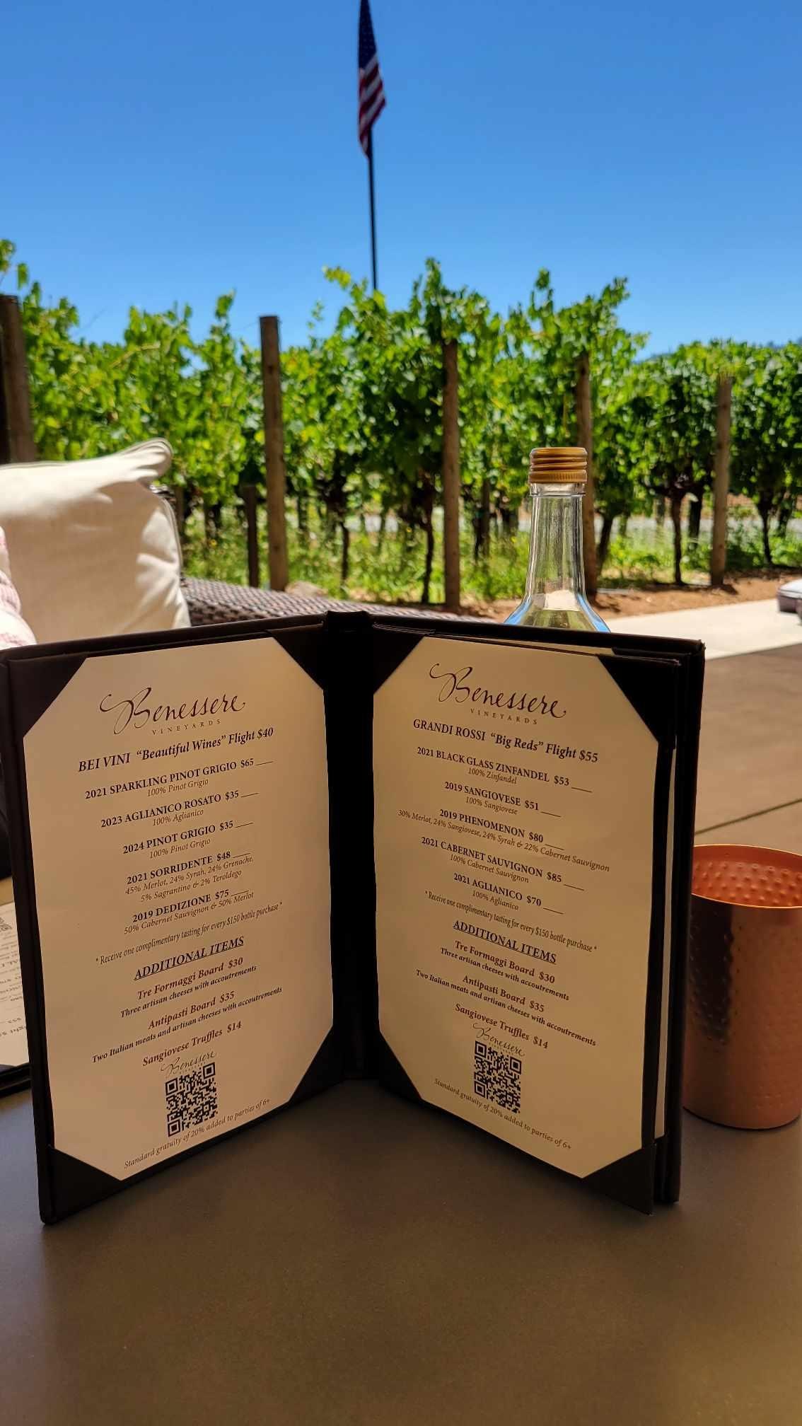 Highly recommend Benessere Winery, lovely family-owned and delicious wine. 