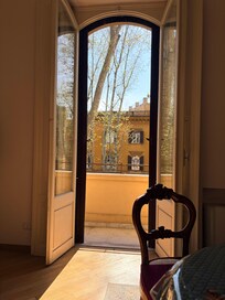 Morning coffee, enjoying the weather and sunshine.