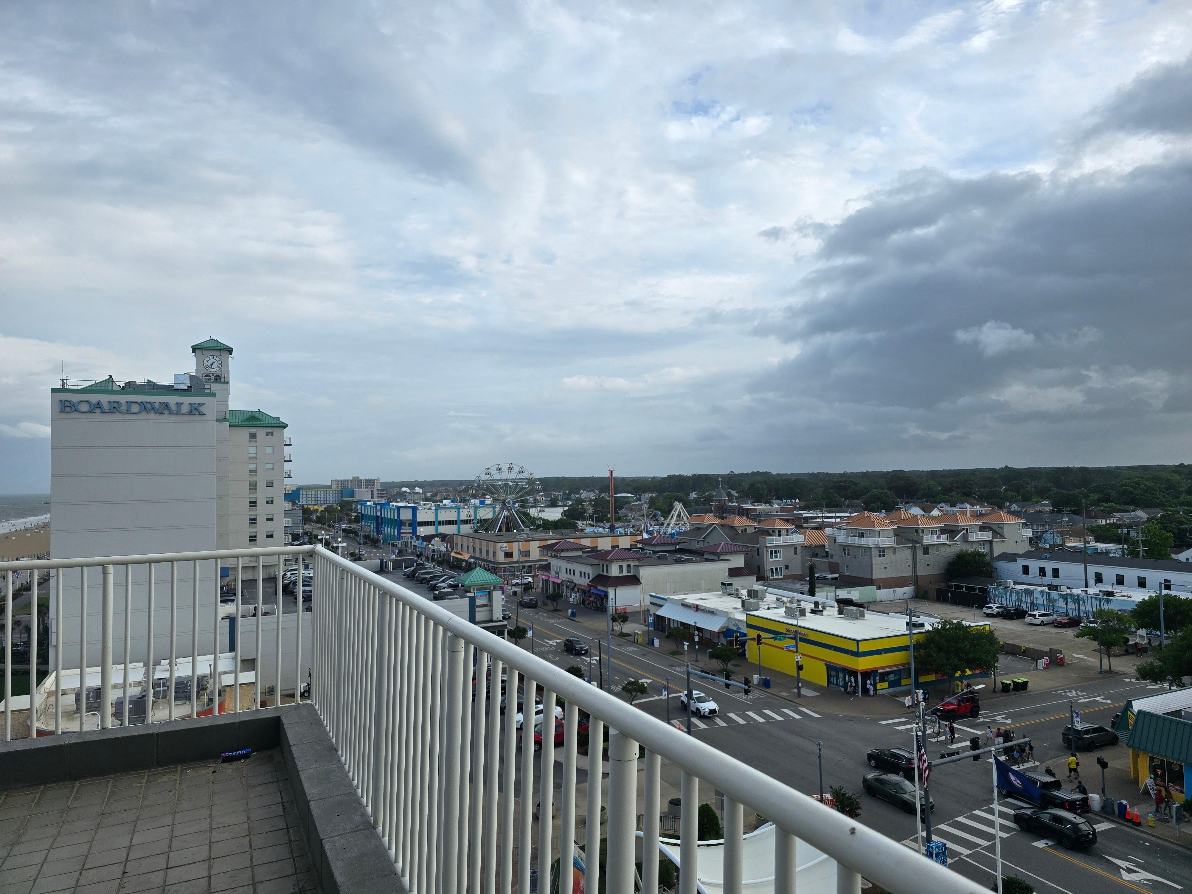 View from balcony on the 8th floor pool