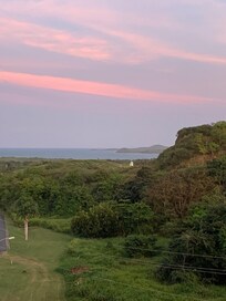 Sunset view from balcony. Front-row seats to sun rise (faces east).