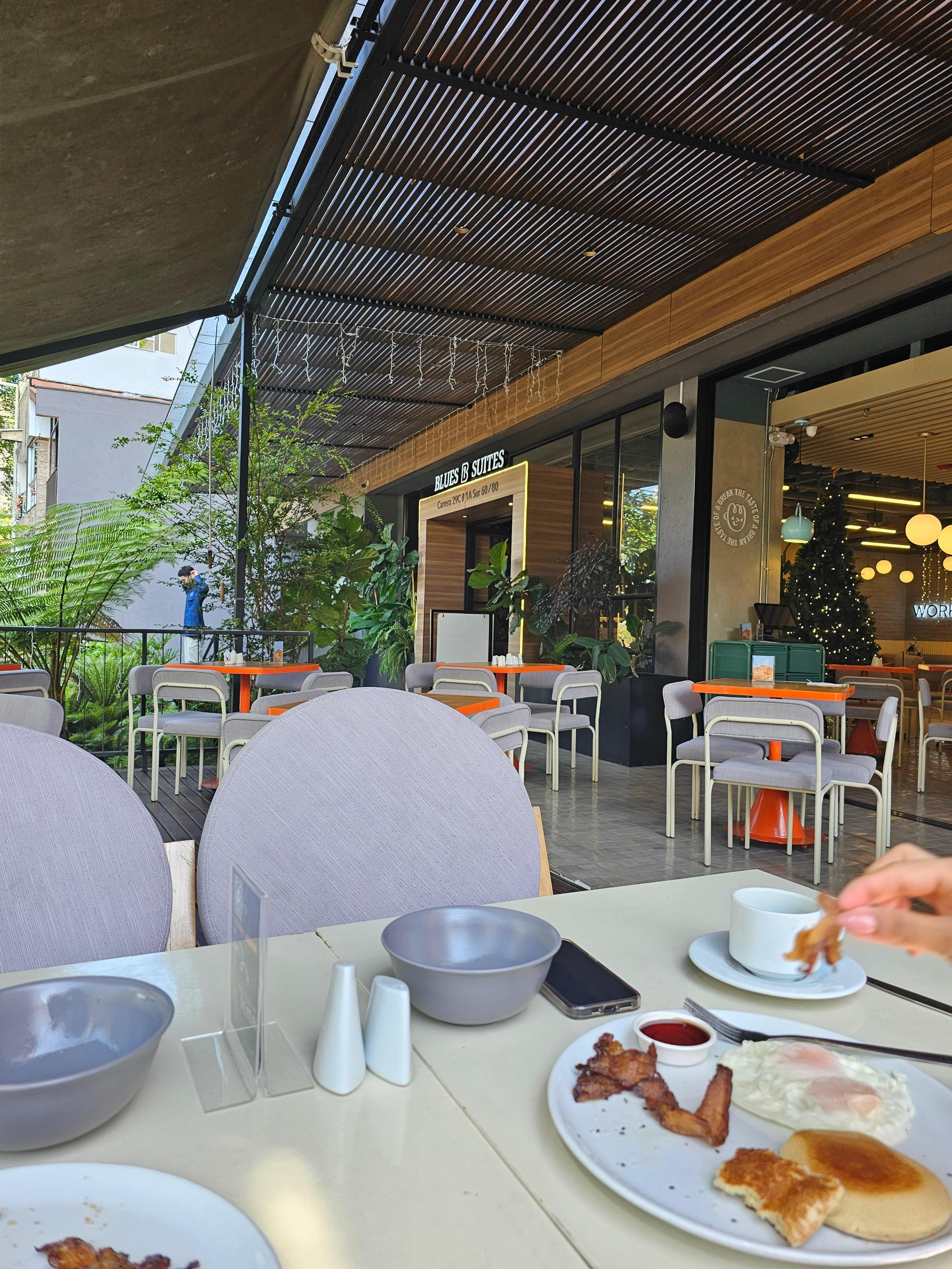 The breakfast was nice.